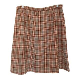 PENDLETON Women's Vintage Tartan Wool Plaid Skirt Size 34